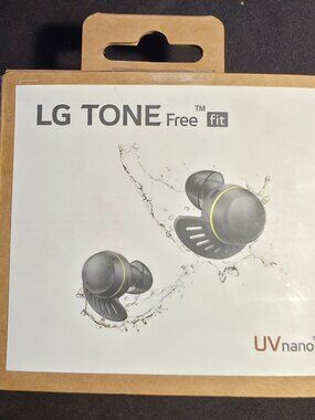 LG TONE Free Fit Bluetooth Headphones with Noise Cancellation and UVnano Case